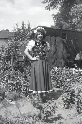 Ethnic Dress in the Vegetable Patch  