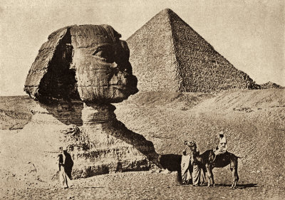 Sphinx and Pyramid  