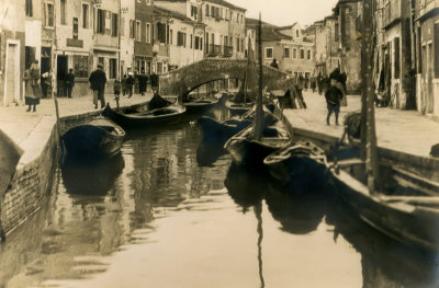 Working Boats in Venice 