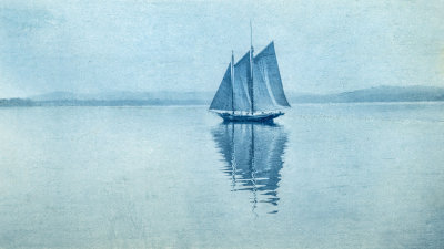 Cyanotype Schooner 