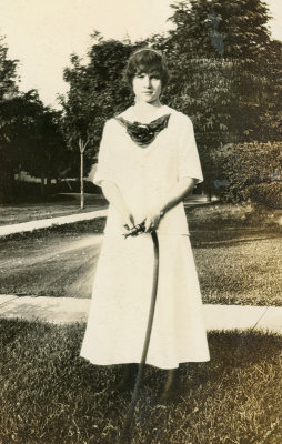 Lady with a Garden Hose