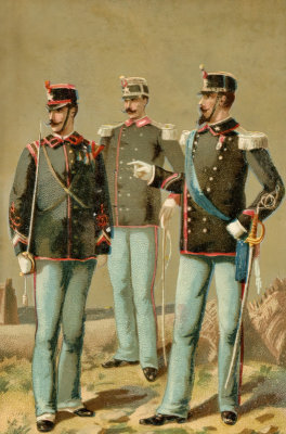 Italian Infantry Officers  