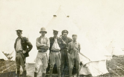 Soldiers at Camp Sarcee 