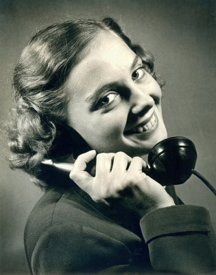 Lady on the Phone 