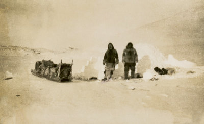 Inuit Building an Igloo  