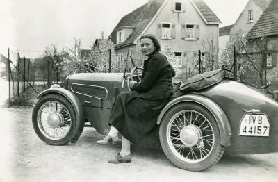 A Lady and a Sports Car  