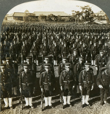 Japanese Troops on Parade 