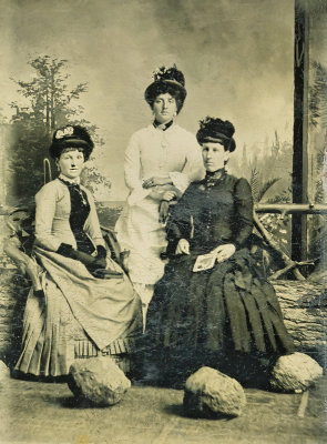 Three Ladies with Rocks  