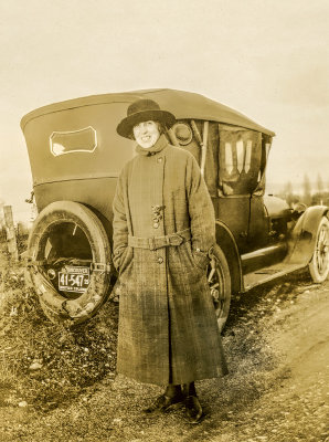 Posing with the Car  