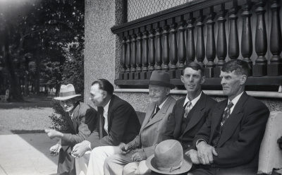 Five Men on a Bench 