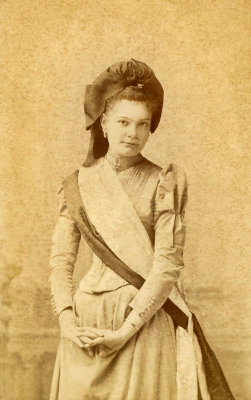 Lady Wearing a Sash  
