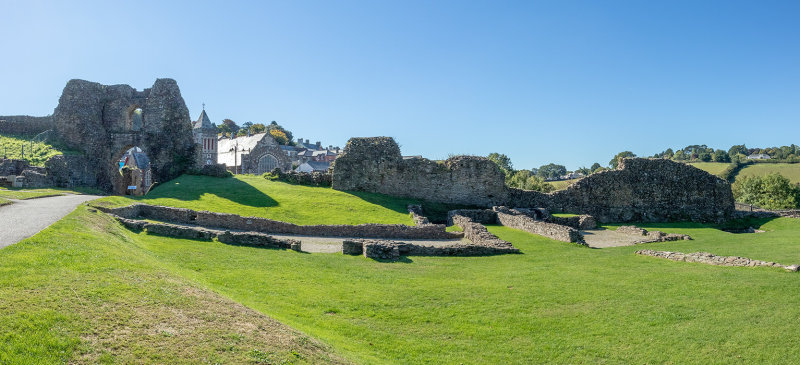 IMG_8068_8069-Pano-Edit.tif The Southern Gatehouse, Kitchens and Great Hall - Launceston Castle -  A Santillo 2018