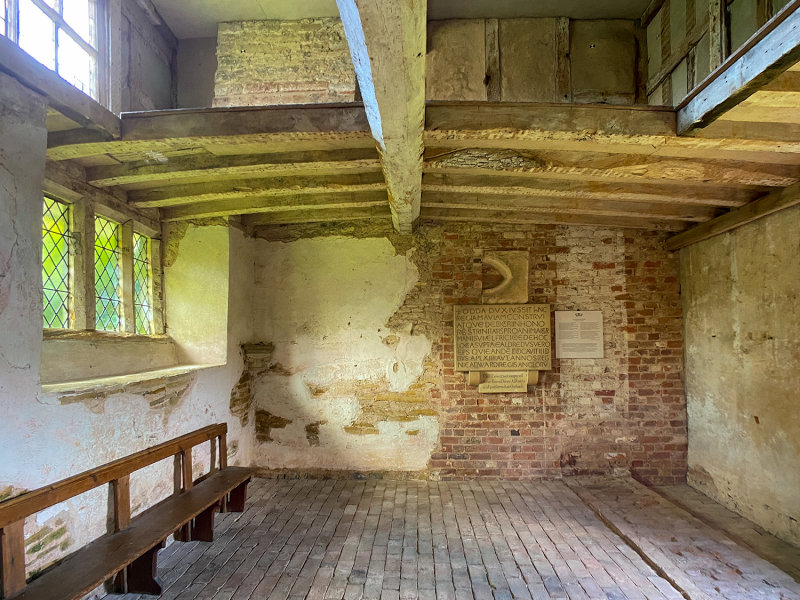 This rare Anglo-Saxon Chapel has a large nave and smaller chancel.
