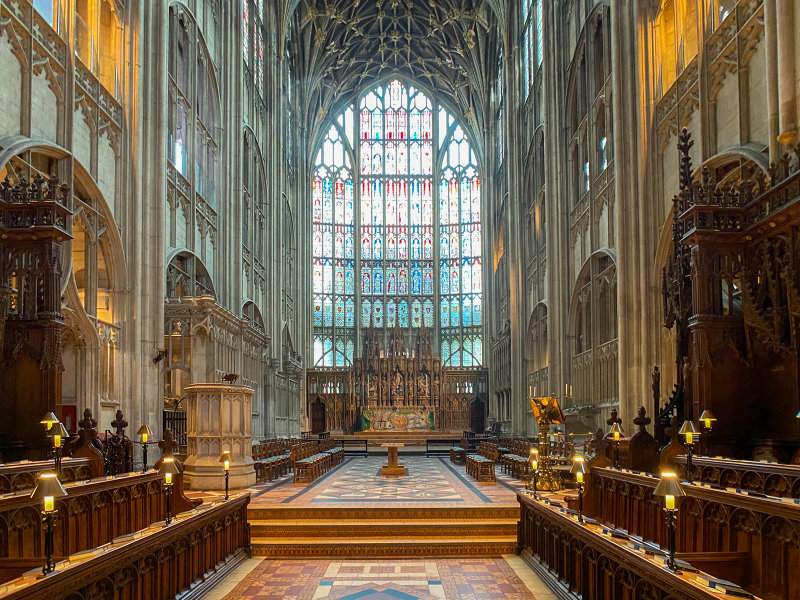 Gloucester Cathedral - Choir looking towards the Presbytery.