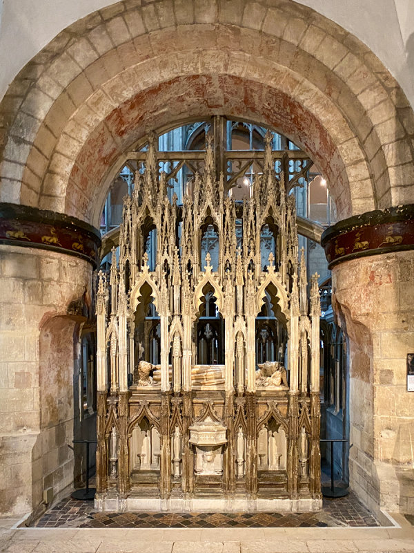 Gloucester Cathedral - King Edward II's Tomb - The remains of King Edward II lie here.