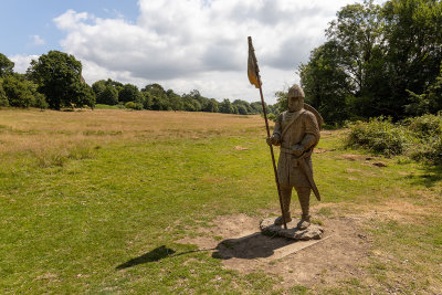 IMG_8518.CR3 Carved figure depicing one of William II's troops - Battle Abbey -  A Santillo 2019