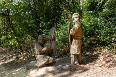 IMG_8520.CR3 Carved figure depicing one of William II's troops - Battle Abbey -  A Santillo 2019