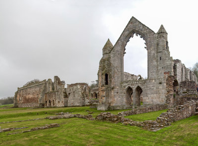 IMG_3878-3880-Edit.jpg Haughmond Abbey - remains of Augustian Abbey - Abbots Hall and Lodgings -  A Santillo 2012