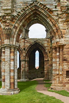 IMG_3383.jpg St Hilda's Abbey originally built 675, re-built in 1078 & destroyed by Henry VIII in 1540 -  A Santillo 2011