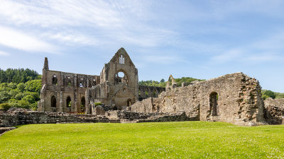 IMG_8218.CR3 View of the North Transept and the Presbytery across the Infirmary Cloister - Tintern Abbey -  A Santillo 2019