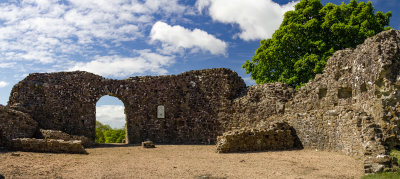 IMG_3215-Pano.jpg Wiston Castle c. 1147 (remains of Keep 13th century) - motte and bailey castle -  A Santillo 2011