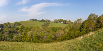 IMG_8734-Pano-Edit -Trematon Castle and Forder Creek from Lower South Ground, St Stephens -  A Santillo 2020
