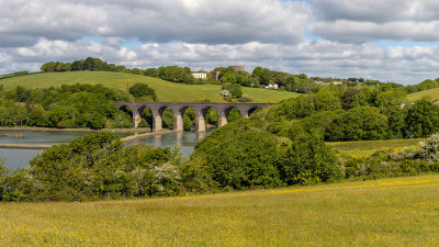IMG_8785-Pano-Edit Antony Passage, Foder Viaduct and Trematon Castle from Point Field -  A Santillo 2020