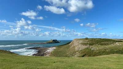 Looking towards Rhossili Point and the Worm