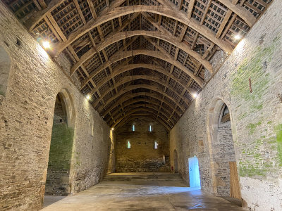 The Great Barn is one of the largest medieval barns remaining in the country - Buckland Abbey