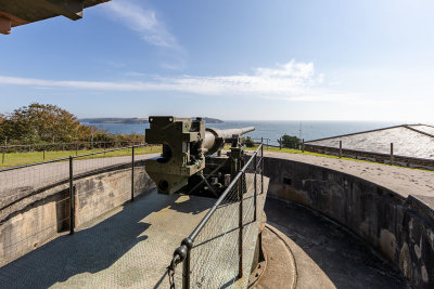 Half Moon Battery - One of the 6-inch Mark 24 Naval guns.
