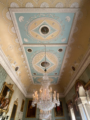 Saltram House - The Blue Dining Room ceiling.