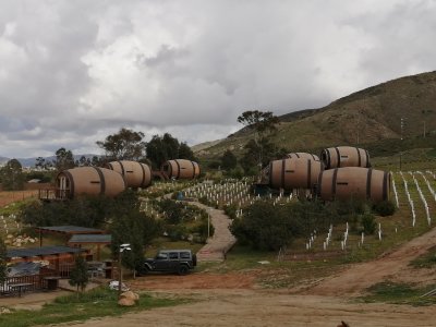 Wine Barrel hotel, Valle de Guadalupe