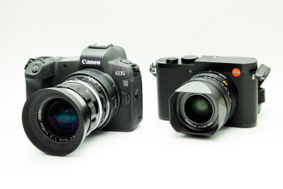 EOS R adaptiert und etwas Leica Q2