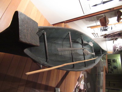 Canoe Carved from One Log by Nes Perce Indians