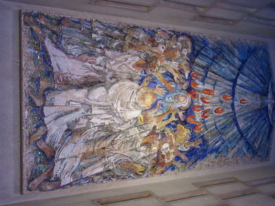Mosaic of Apostles at Pentacost