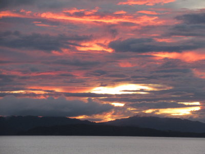 12 Sunset When Leaving Puntarenas, Mexico