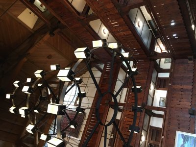 Chandelier in the Prince of Wales main lobby
