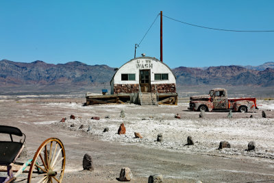 Tecopa Springs Laundry and truck