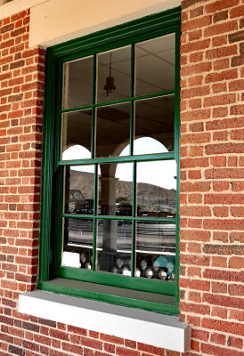 Depot Window Reflection