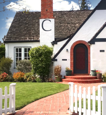 Cottage with Picket Fence 