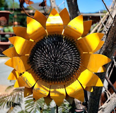  Metal sunflower