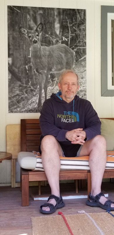Tim on the porch