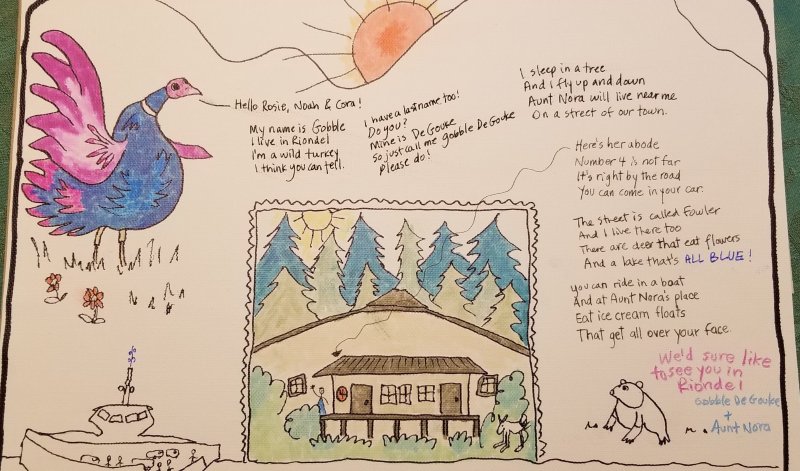 Nora's invitation to come visit