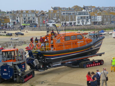 Launching of new rescue boat in St. Ives