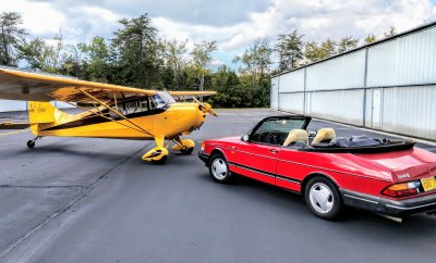 KCSV, the redhead and the blonde (1947 Aeronca Super Chief)