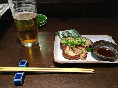 Grilled shitake