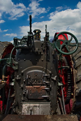 Steam tractor dashboard