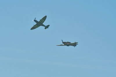 Spitfire Mk XVI and
Hurricane Mk IV