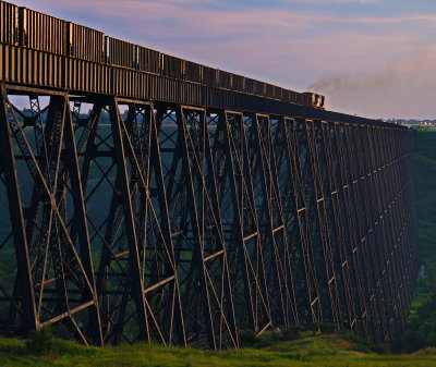 Train In Sunset