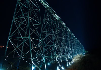 High Level Bridge Lit Up